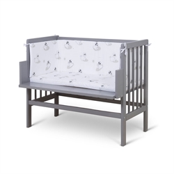 BabyTrold Bedside Crib, Grå