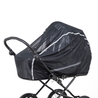 BabyTrold Myggenet LUX m. refleks, Sort