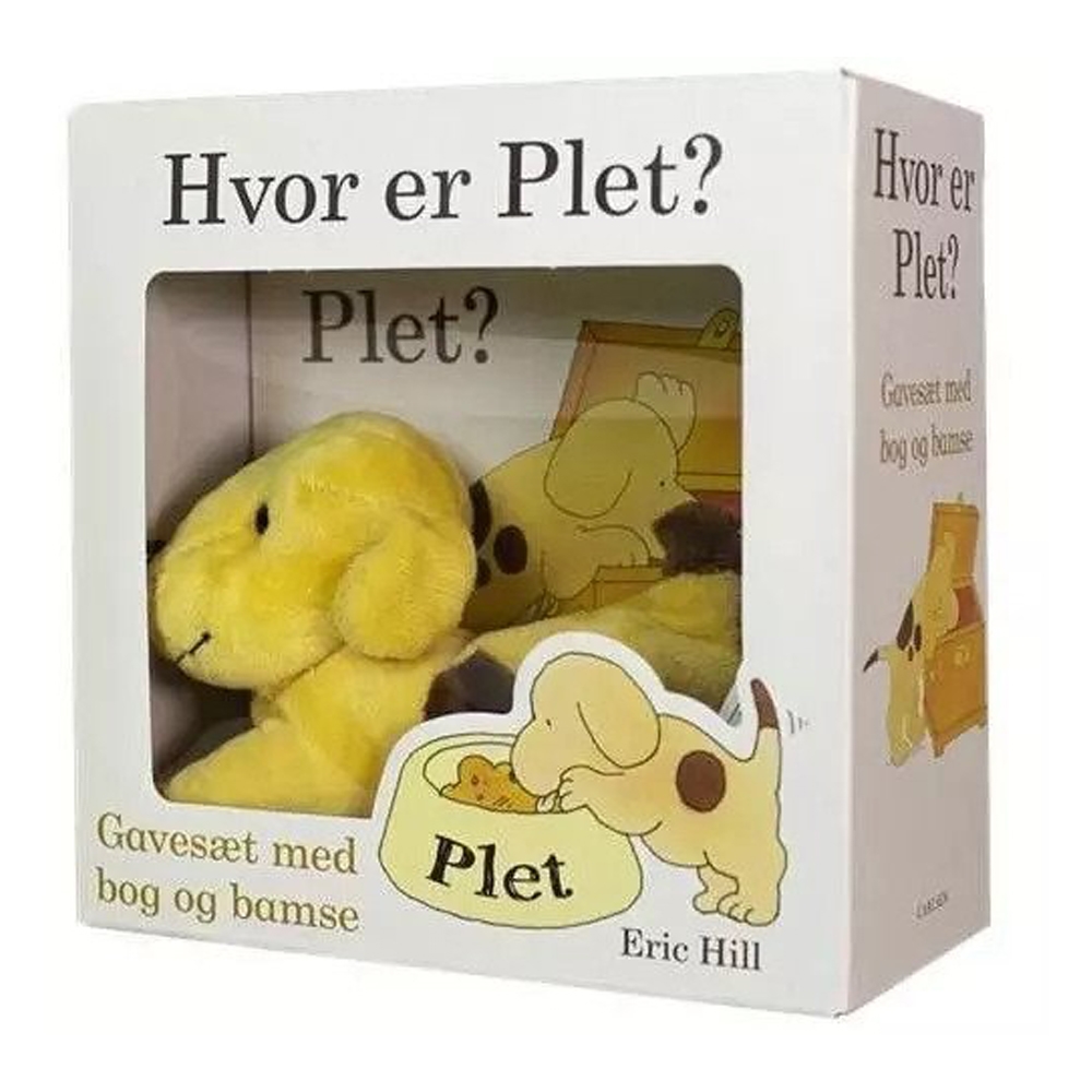 Hvor er Plet? Gavesæt med bamse