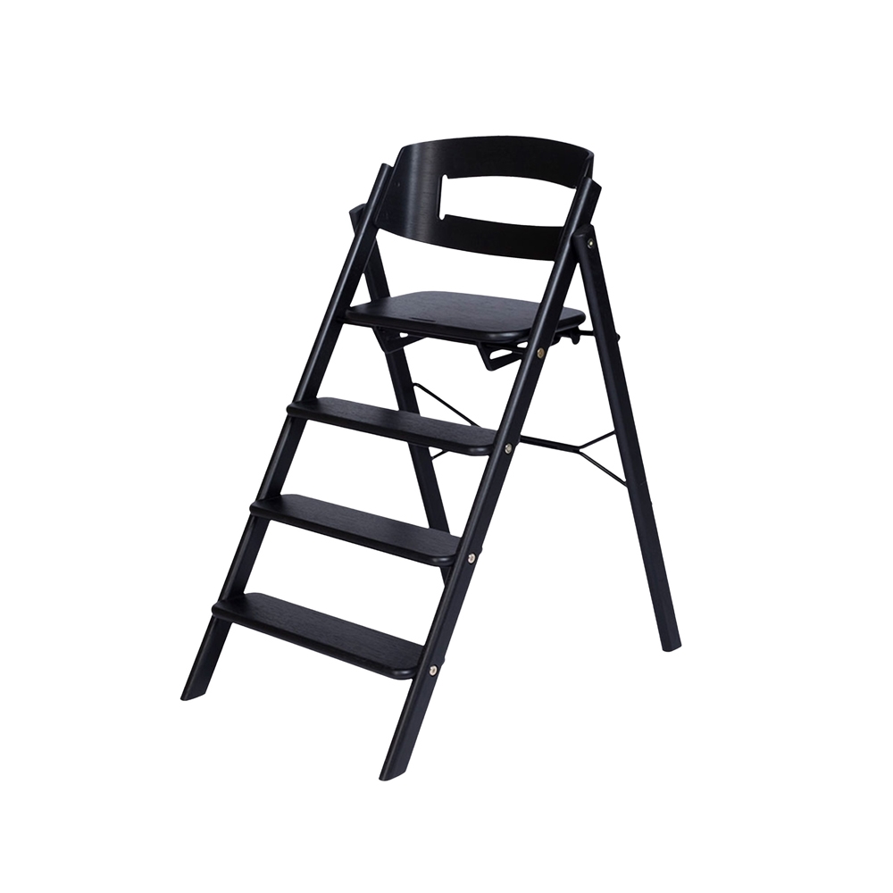  Klapp Højstol, sort (eg)