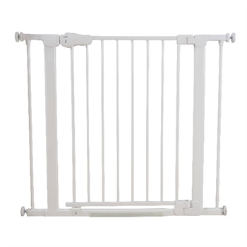 SafeGate sikkerhedsgitter m. selv-luk (presmonteret), Hvid